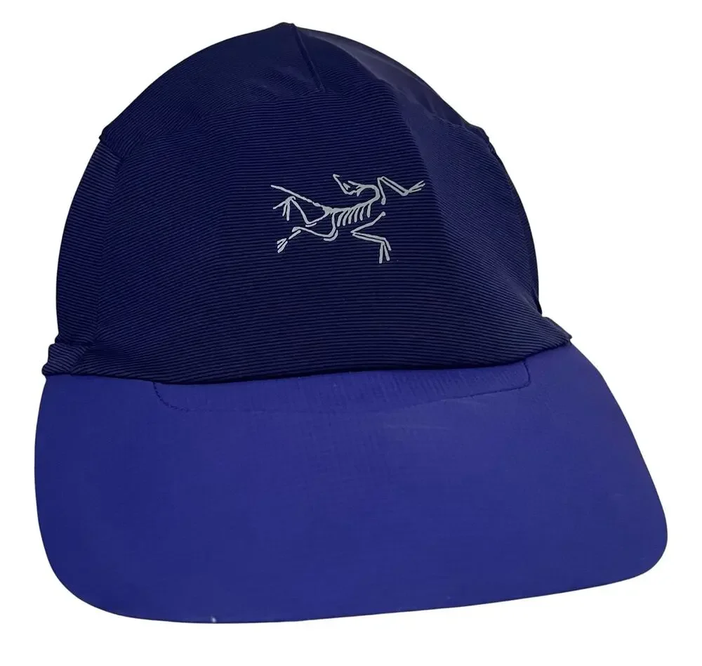 Arctery Motus Hat Cap Royal Blue Hiking Running Lightweight Cinch Strap Stretch